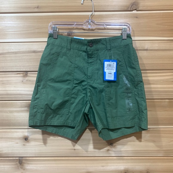 Columbia Hiking Shorts Outdoor Camping Utility Regular Fit Green Women's Size 2 - Picture 1 of 7